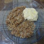 steamed fish cutlets with buckwheat